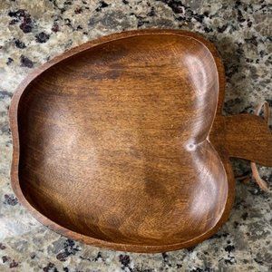 Snack tray, Wooden Tray, Apple Shape Snake Wooden Tray